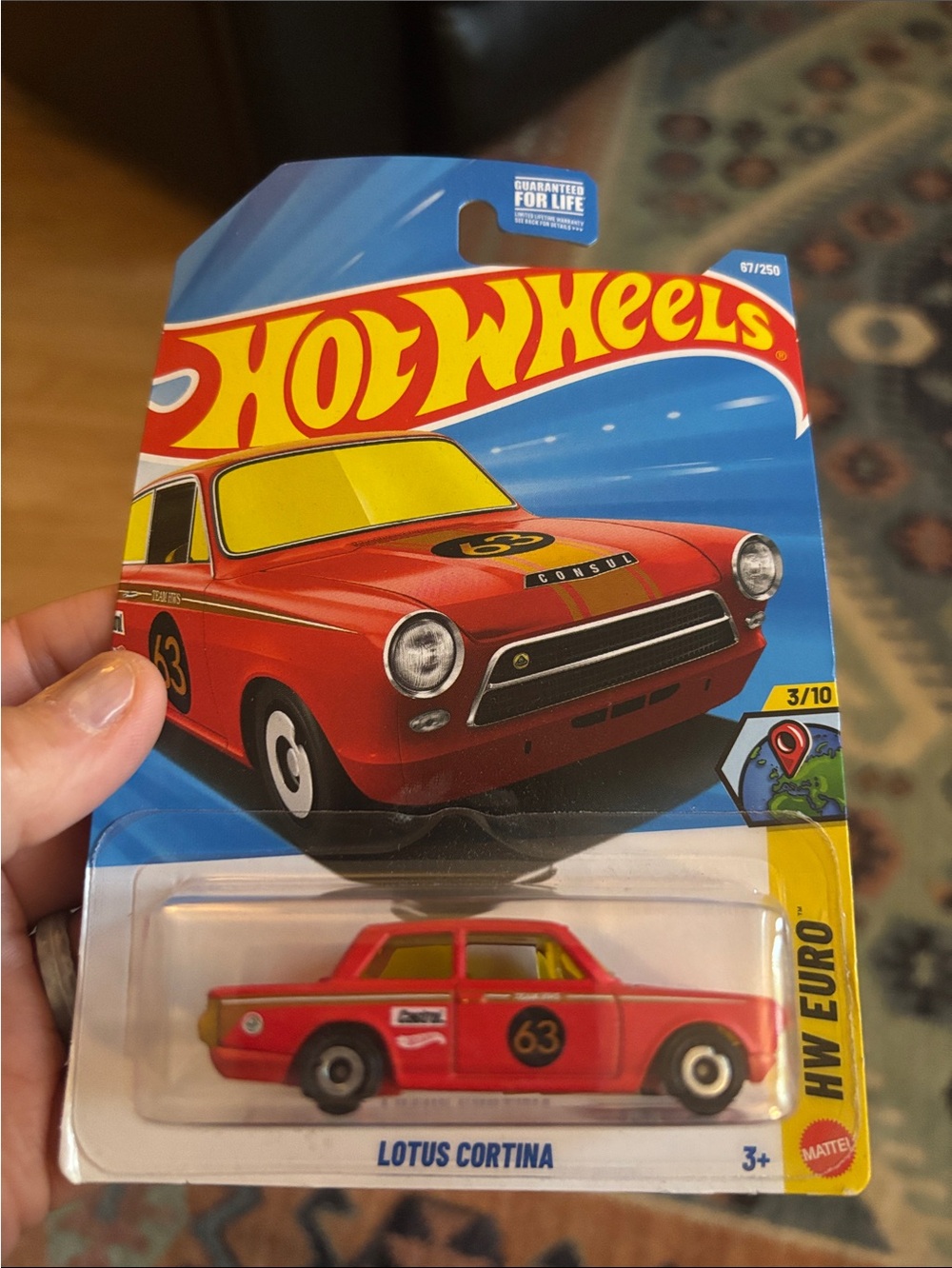 Lotus Cortina Red Die-Cast Toy Car